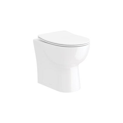 Finley Back To Wall Toilet Pan & Slim D-Shape Soft Close Seat