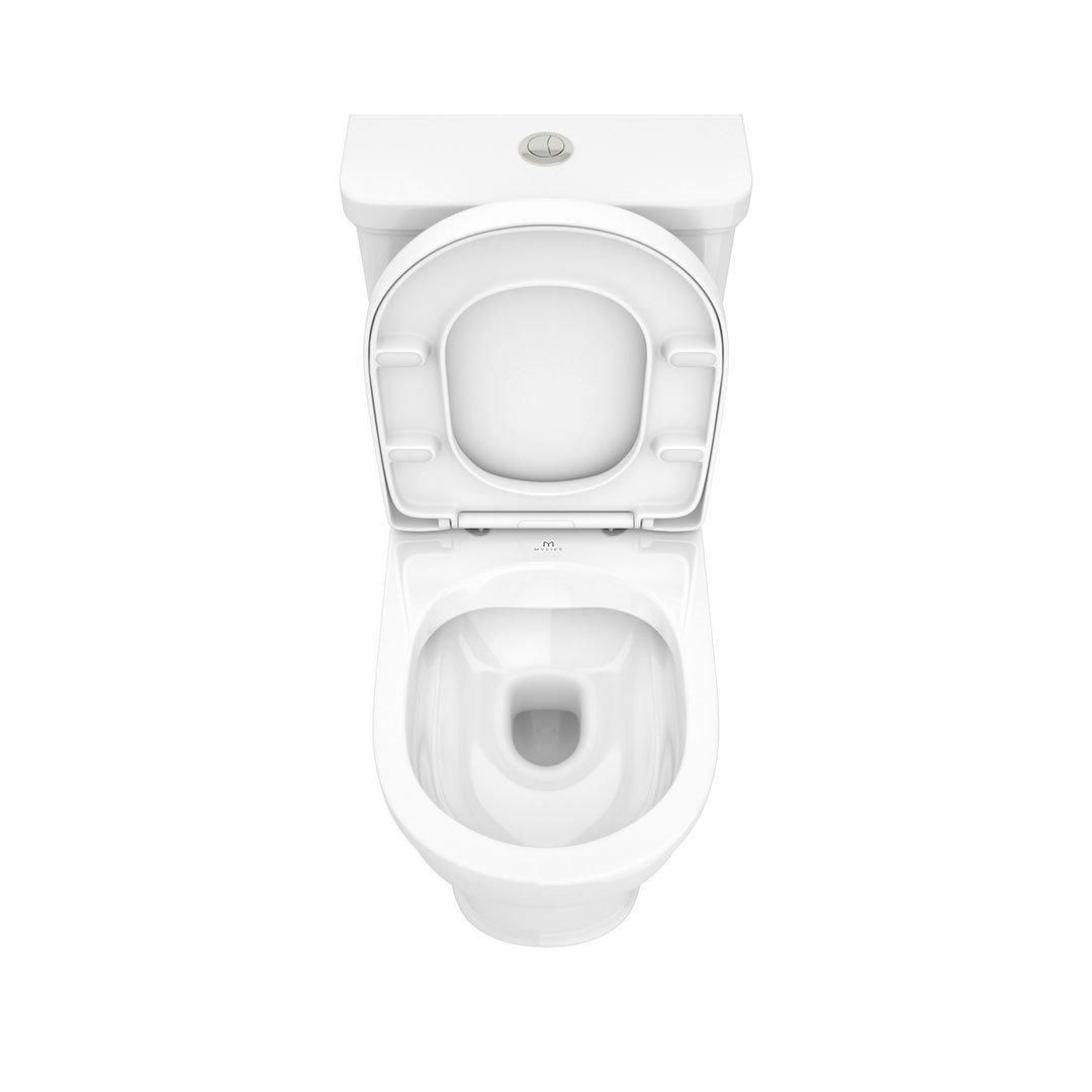 Farnham Fully Enclosed Toilet Pan, Cistern & Standard Soft Close Seat - Image 5