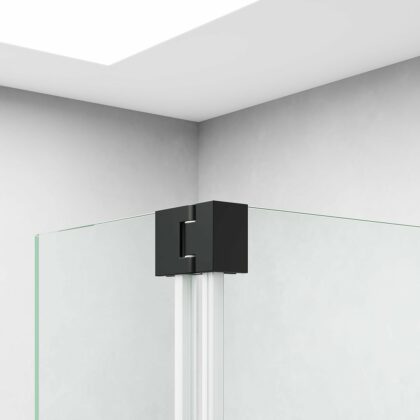 Emmi Wetroom Flipper Panel Hinges Black