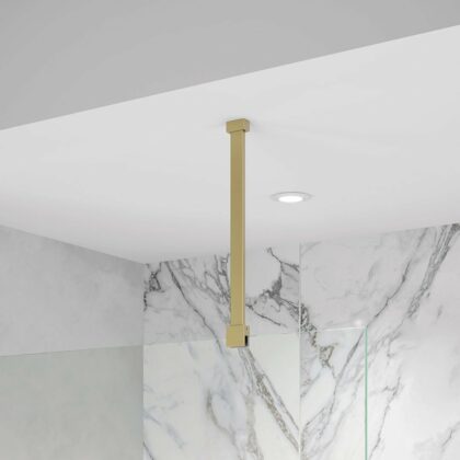 Emmi Wetroom Panel Ceiling Adaption Bracket Brushed Brass