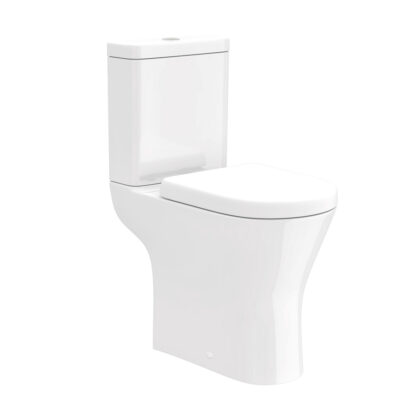 Preston Open Back Toilet Pan, Cistern & Soft Close Seat