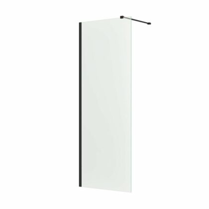 Emmi Wetroom Panel Wall Profile & Bracing Bar Kit Black
