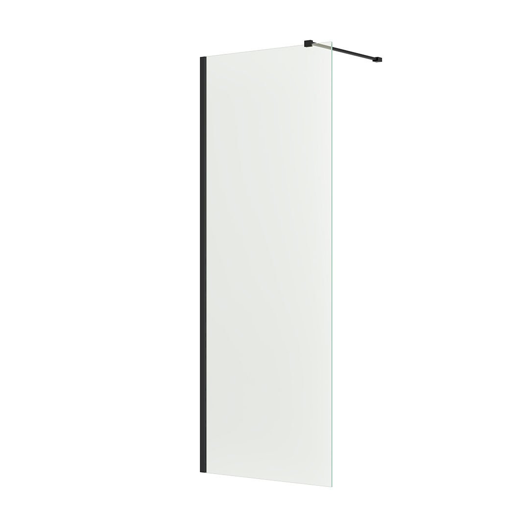 Emmi Wetroom Panel Wall Profile & Bracing Bar Kit Black