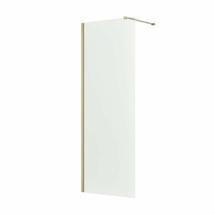 Emmi Wetroom Panel Wall Profile & Bracing Bar Kit Brushed Brass