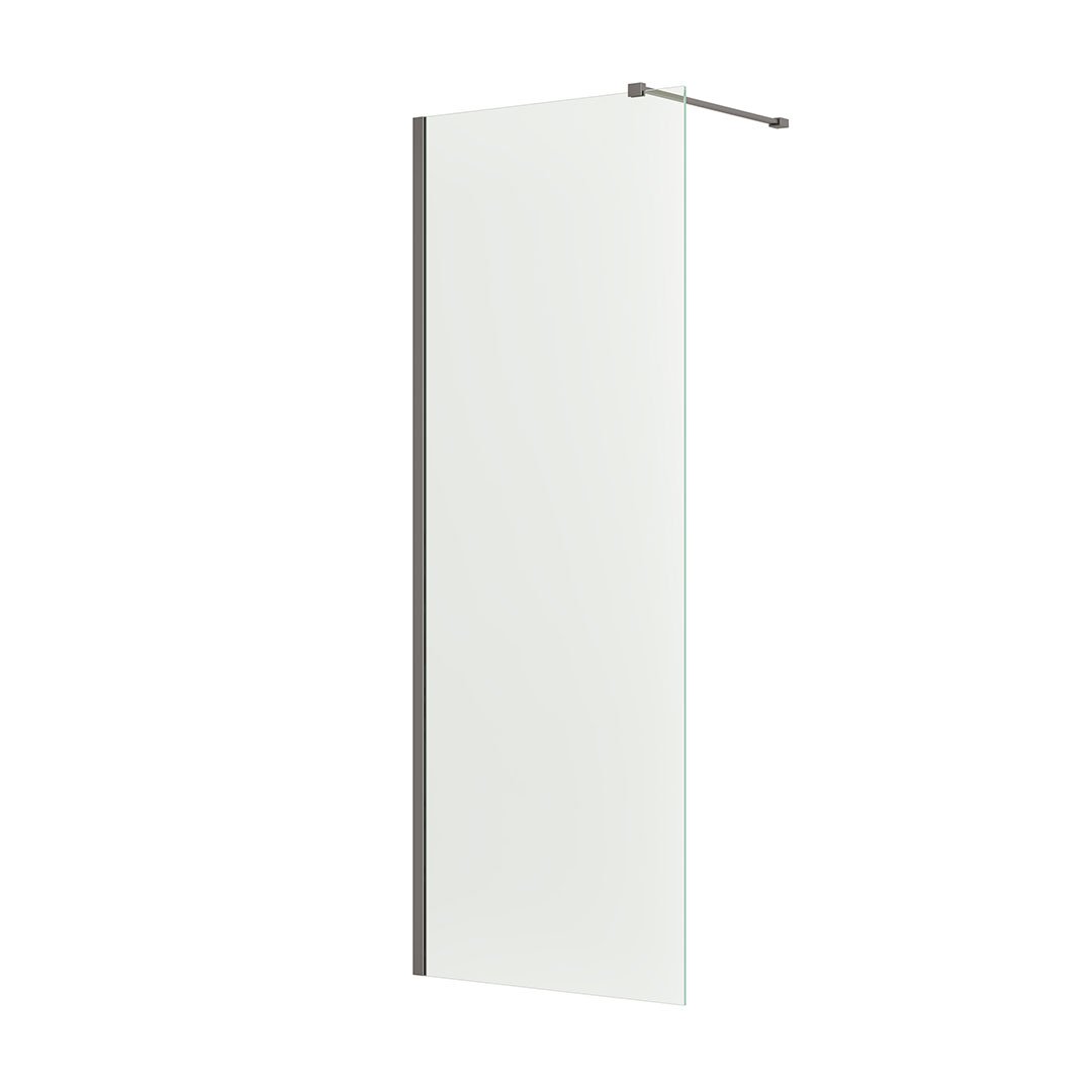 Emmi Wetroom Panel Wall Profile & Bracing Bar Kit Gun Metal