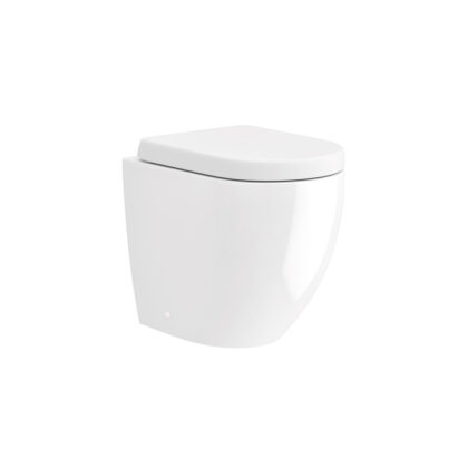 Edison Back To Wall Rimless Toilet Pan & Soft Close Seat
