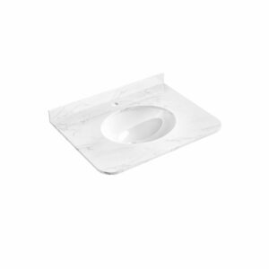 Farnham 700mm Carrara Marble Worktop & Basin