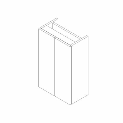 Stockton Slimline 400mm 2 Door Storage Unit Kit