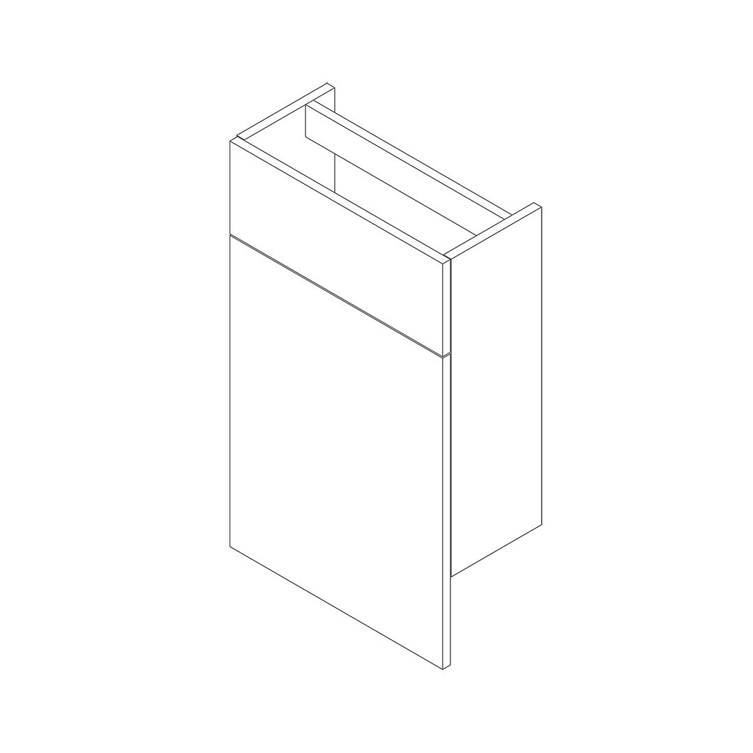 Stockton Slimline 500mm Back to Wall WC Kit