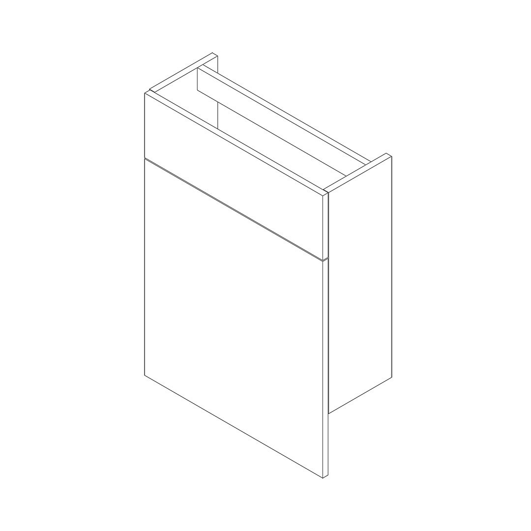 Stockton Slimline 600mm Back to Wall WC Kit