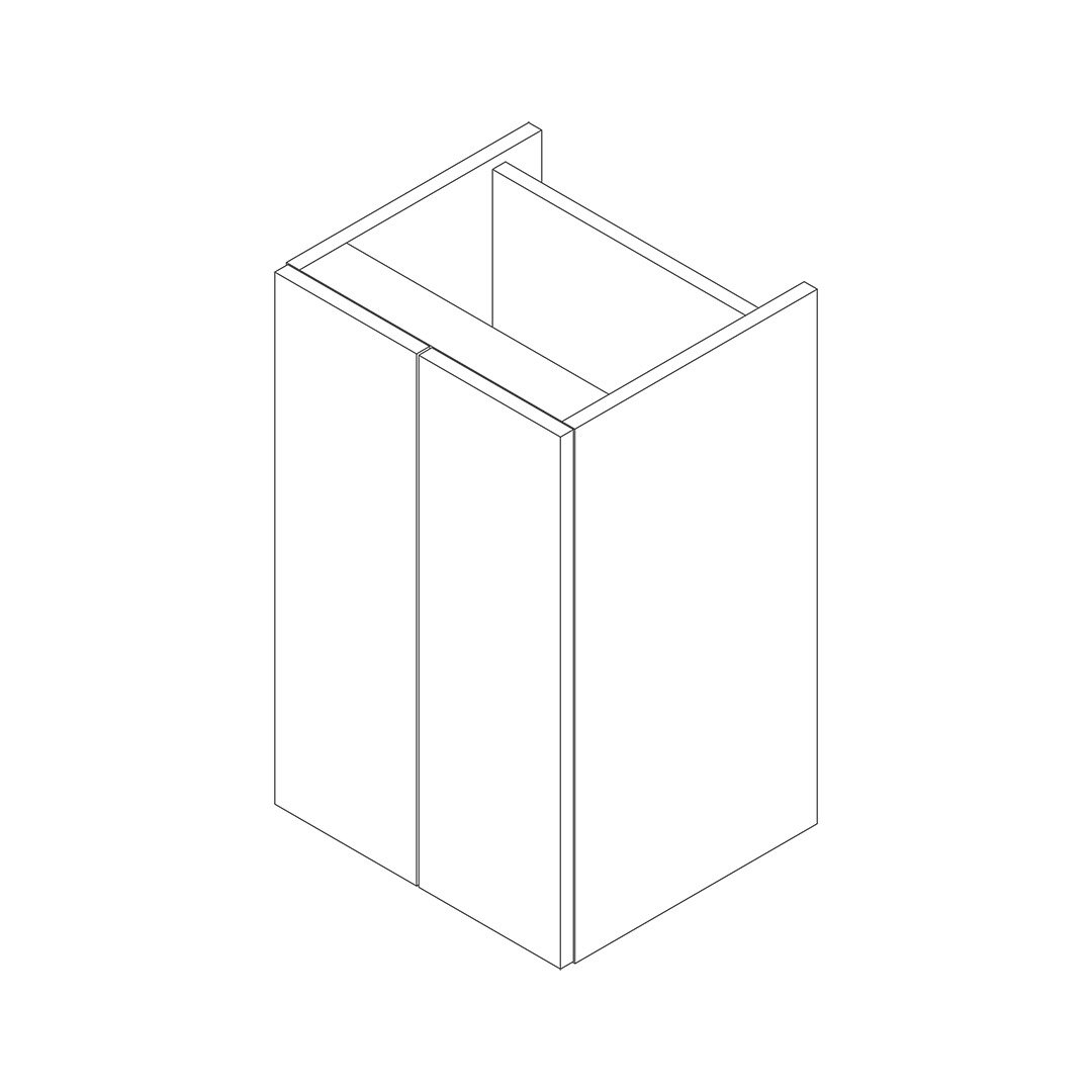 Stockton Standard 400mm 2 Door Storage Unit Kit