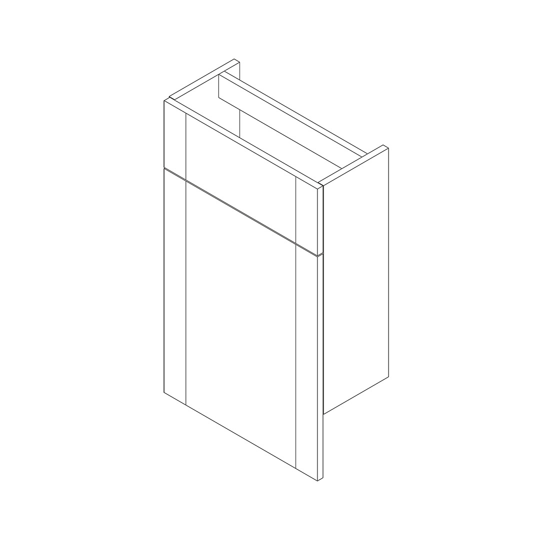 Gresham Slimline 500mm Back to Wall WC Kit