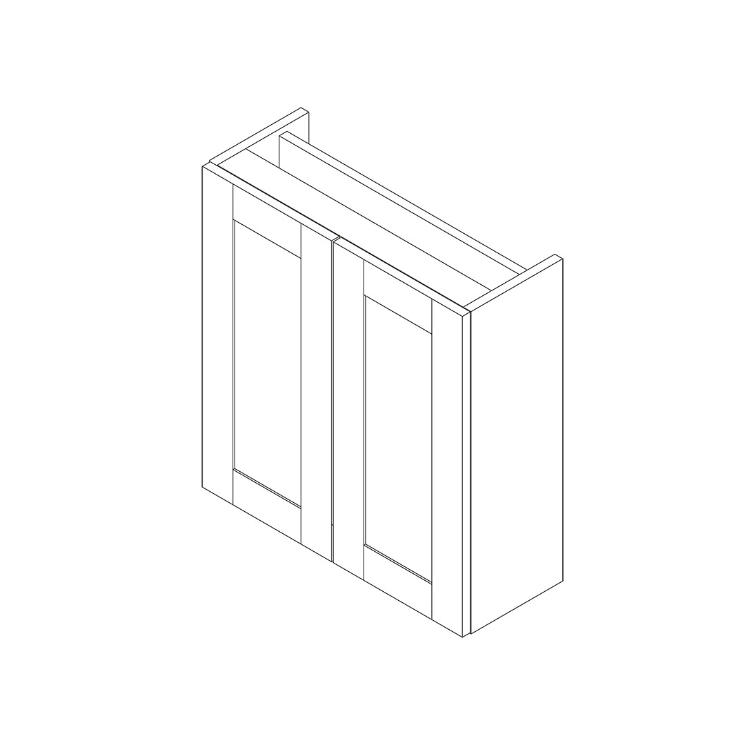 Gresham Slimline 600mm 2 Door Storage Unit Kit